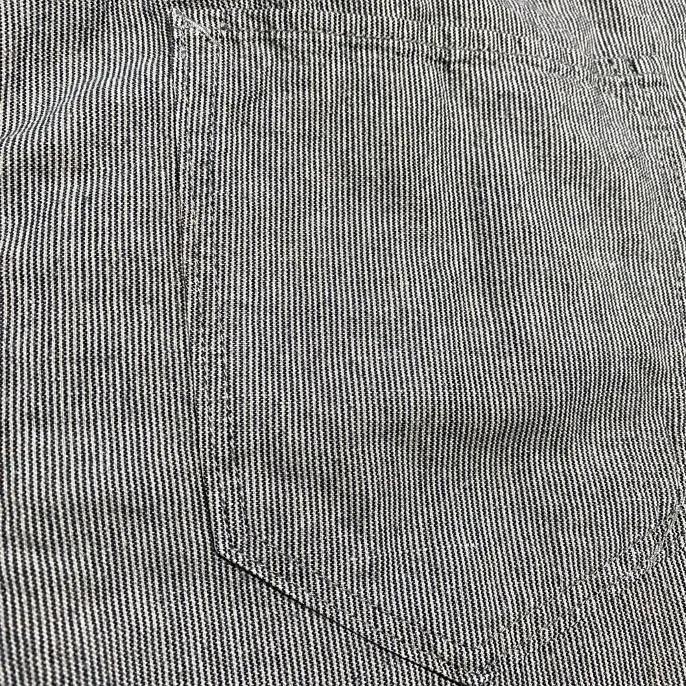 Banana Republic Men's Linen Blend Brown Stripe Straight Jeans Pants.  31X32
